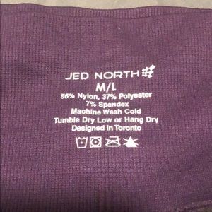 Jed north workout leggings purple